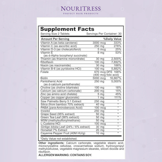 Nouritress Hair Vitamins Plus