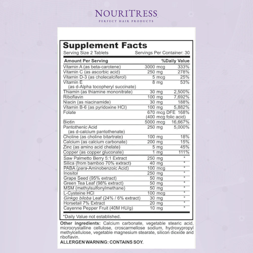 Nouritress Hair Vitamins Plus