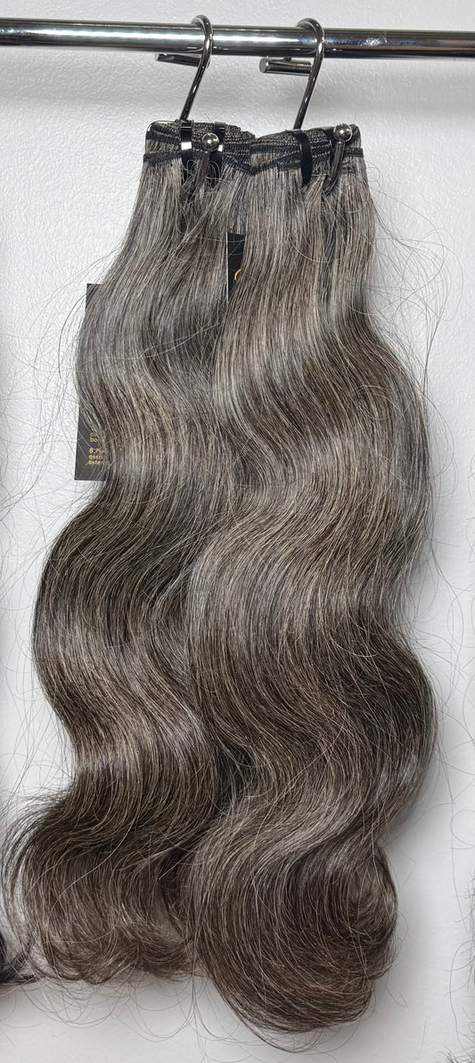 Gray Natural Wave Bundles